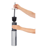 Wenko Toiletborstelgarnituur "Basic" zilverkleurig - (H)37,5 cm