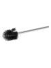 Wenko Silikon-WC-Bürste in Silber/ Schwarz in Schwarz - (H)35 cm