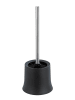 Wenko Zestaw WC "Basic" w kolorze czarnym - wys. 38 cm