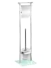 Wenko Toiletborstelgarnituur "Debar" zilverkleurig - (H)73 cm
