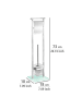 Wenko Toiletborstelgarnituur "Debar" zilverkleurig - (H)73 cm