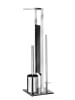 Wenko Toiletborstelgarnituur "Rivalta" zilverkleurig - (H)70 cm