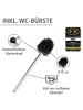 Wenko Toiletborstelgarnituur "Rivalta" zilverkleurig - (H)70 cm