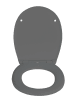 Wenko Absenkautomatik-WC-Sitz "Vorno" in Grau