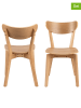 Actona 2er-Set: Esszimmerstühle "Roxby" in Hellbraun - (B)55 x (H)79,5 x (T)45 cm