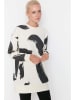 trendyol Sweatshirt crème/antraciet