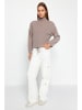 trendyol Bluza w kolorze beżowym