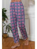 Just for Victoria Pyjama "Lital" in Rosa/ Dunkelblau