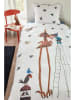 FIEP Renforcé beddengoedset "Fiepvogel" wit/meerkleurig