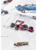 Hanneke de Jager Komplet pościeli renforcé "Race Cars" w kolorze białym ze wzorem