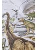 Hanneke de Jager Komplet pościeli renforcé "Dinosaurs" w kolorze biało-beżowym
