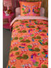 Oilily Renforcé beddengoedset "Reading Monkey" oranje