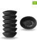 Wilmax Mini miski (6 szt.) w kolorze czarnym - 8 x 6 cm