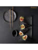 Wilmax 6-delige set: dessertborden zwart - Ø 15,5 cm