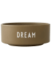 Design Letters Miska "Dream" w kolorze khaki - 300 ml