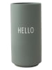 Design Letters Vaas "Hello" mintgroen - (H)11 x Ø 5,5 cm