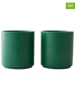 Design Letters 2er-Set: Kaffeebecher "The Mute Collection" in Grün - 250 ml