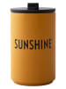 Design Letters Kubek termiczny "Sunshine" w kolorze pomarańczowym - 350 ml