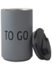 Design Letters Kubek termiczny "To Go" w kolorze szarym - 350 ml