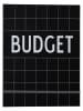 Design Letters Haushaltsbuch in Schwarz - (B)18,5 x (H)24,5 cm