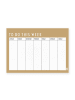 Design Letters Weekplanner beige - (B)30 x (H)21 cm