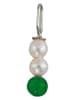 Design Letters Silber-Charm mit Perlen