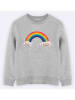 WOOOP Sweatshirt "Candy rainbow" grijs