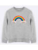 WOOOP Sweatshirt "Candy rainbow" in Grau