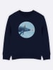 WOOOP Bluza "Party Whale" w kolorze granatowym