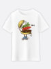 WOOOP Shirt "Burger Greeting" in Weiß
