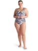 Arena Badpak "Pro Back Allover" zwart/wit