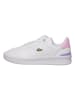Lacoste Leren sneakers "PERF-SHOT" wit/lichtroze