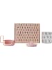 Design Letters 3tlg. Becher-Set "Grow with your cup" in Rosa - 220 ml