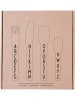 Design Letters 4tlg. Besteck-Set in Rosa