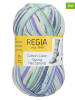 Regia 5er-Set: Baumwoll-Mixgarne "Cotton Color" in Lila/ Hellblau - 5x 100 g