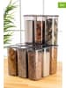 Violeta Home 12-delige set: voorraadcontainers antraciet - 1,75 l