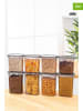 Violeta Home 8-delige set: voorraadcontainers antraciet