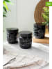 Violeta Home 3-delige set: voorraadglazen zwart - 0,4 l