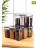 Violeta Home Pojemniki (12 szt.) w kolorze antracytowym - 1,2 l