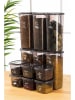 Violeta Home 12er-Set: Vorratsbehälter in Anthrazit