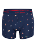 Happy Shorts 2er-Set: Boxershorts in Dunkelblau/ Rot