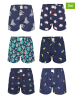 Phil & Co. Berlin 6er-Set: Webboxershorts in Dunkelblau
