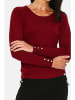 ASSUILI Sweter w kolorze bordowym