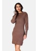 ASSUILI Kaschmir-Strickkleid in Hellbraun