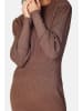 ASSUILI Kaschmir-Strickkleid in Hellbraun