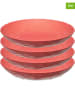 koziol 4er-Set: Teller "Club Plate" in Rot - ? 22 cm