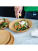 koziol Talerze (4 szt.) "Connect Plate" w kolorze jasnobrązowym - Ø 24 cm