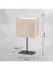 FH Lighting Tischleuchte "Kate" in Hellbraun - (B)17 x (H)30 x (T)10 cm