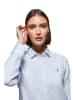 Polo Club Blouse - comfort fit - lichtblauw/wit