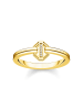 Thomas Sabo Vergulde ring met diamant
